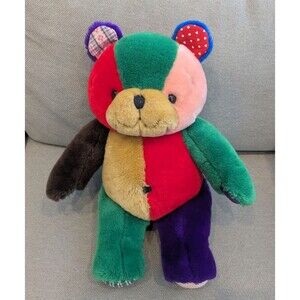 Vintage 1996 Peef The Christmas Bear Plush Teddy w/ Squeaker 14”
